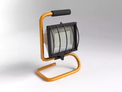 FloodLight Free low-poly 3D model