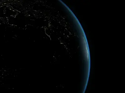 Earth - Photorealistic Planet Low-poly 3D model