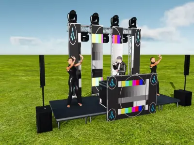 Montaje fiesta tipo 5 REPENCE R2 Low-poly 3D model