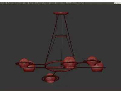 Delightfull Cosmo Suspention Light Black 6 Low-poly 3D model