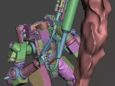 Lancer - Harrison Armory Genghis Mark 2 Articulated 3D print model