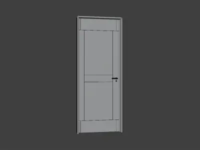 Black Door In 3D model