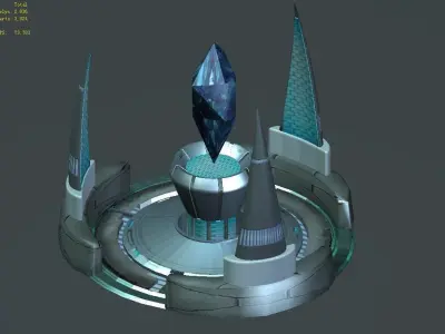 Crystal - Power Plant 01 3D model