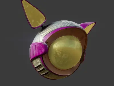 Little Companion Robot For Games Low-poly 3D model
