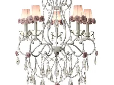 Bebe Diva 5 Lights Chandelier 3D model