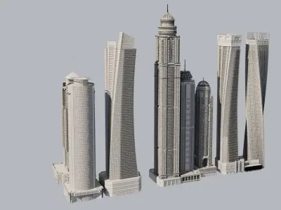 Dubai Marina 3D model