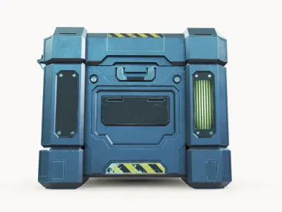  Sci Fi Military Storage Crate 