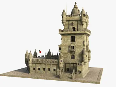 Belem Tower Portugal 3D model