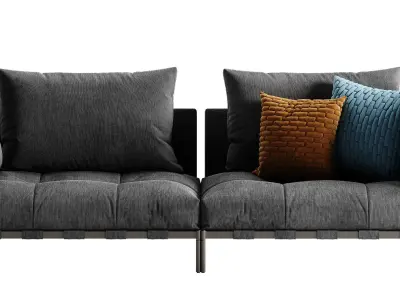 Saba Italia Pixel Light sofa set 2 3D model