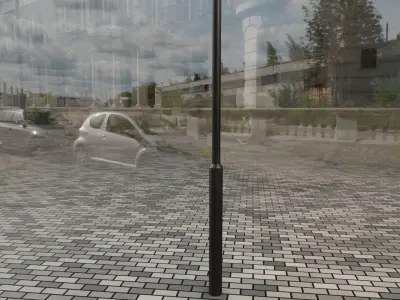 Street Light 12 version 2 3m with pole 3 Low-poly 3D model