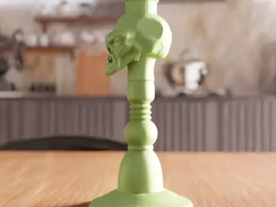 Zombie Candle Holder STL File - 185 3D print model