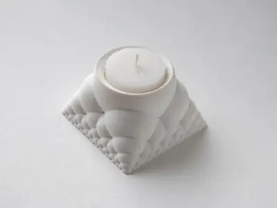 Fractal Tealight Holder 3D print model