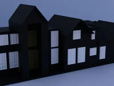 3d model of house Low-poly 3D model