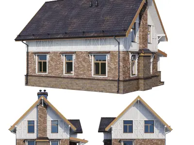 Modern house v76 3D model