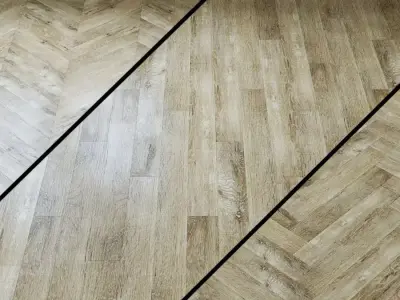 Quartz-vinyl tile of Alpine Floor Ultra ECO5-17 Honey oak 3D model