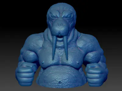 Walrus Dozer Bust Complete and Shared 3D print model