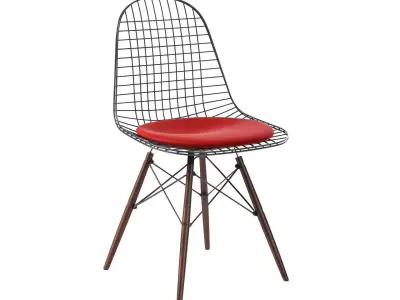 Wire Chair DKW With Seat by Vitra 3D model