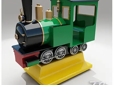KIDDY RIDE TRAIN 3D model