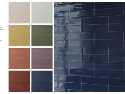 Subway Tile in Double Running Bond Texture