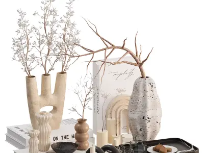 Decorative set 3D model 43
