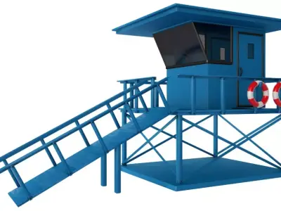 Lifeguard Station 3D model