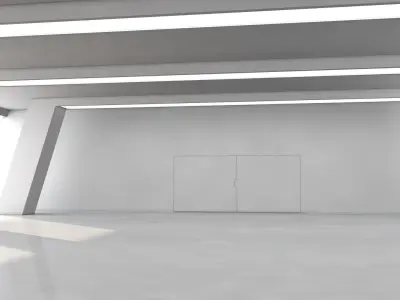 Sci Fi Warehouse 3D model