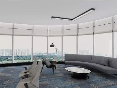 Modern Executive Office Interior 3D model