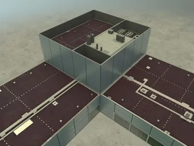 EDDB Fire Department Low-poly 3D model