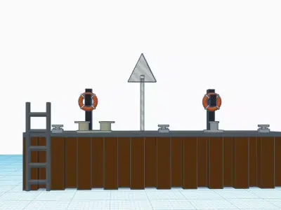 Scale H0 Port pack  3D print model