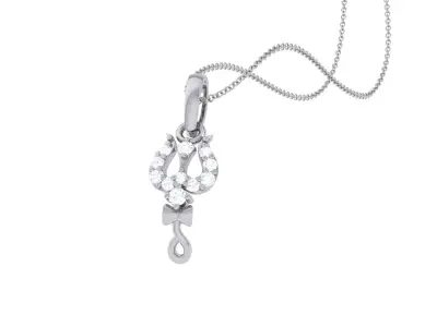 Trishul Spiritual Pendant 3D print model