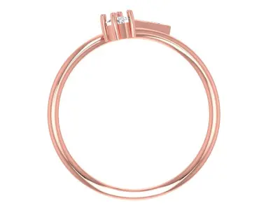 Women Light Weight Band Ring 3D print model 35