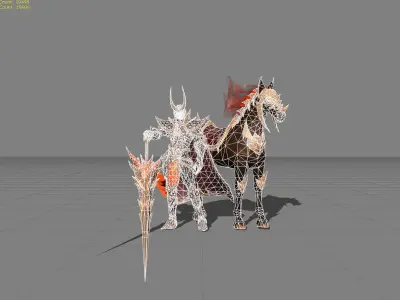 Leomord Inferno Soul Low-poly 3D model