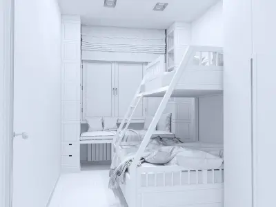 Hostel Apartment 3D model