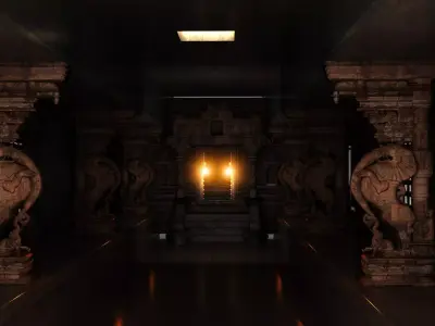 lord vishnu temple  3D model