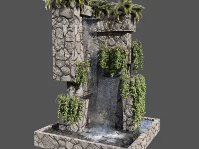 WATERFALL FOUNTAIN CASCADE  NO21 A 3D model