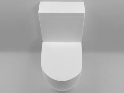 modern toilet 3D model