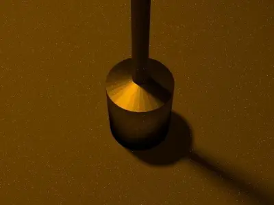 Roadlight 3d Model with light 3D model