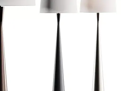 Currey and Company Montenegro Floor Lamp 3D model