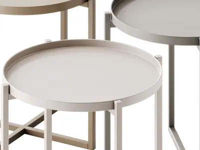 Agathla Tray Side Table by Wade Logan 3D model