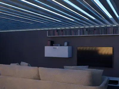 living room Free low-poly 3D model buy