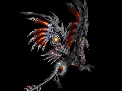 cyber dragon 3D model