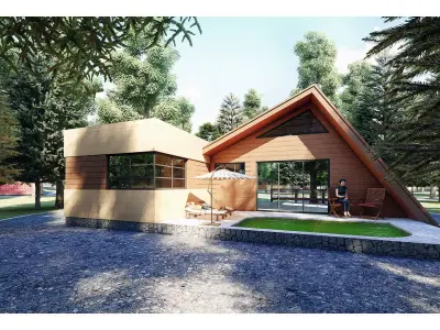 bungalow  Low-poly 3D model