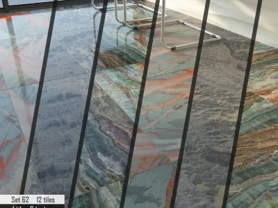 ABC Stone Set 3D model