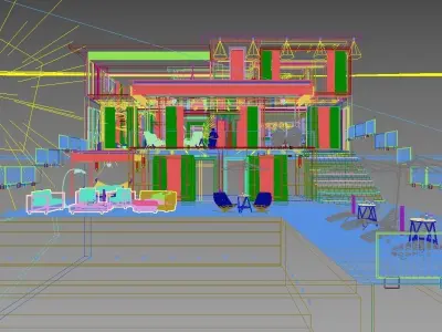 Villa Montagne - Modern House 3D model