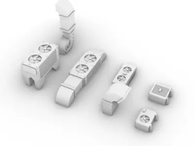 HVAC and Ventilation Pack 3D print model