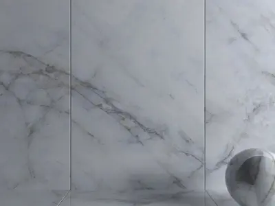 Wall Tiles Museum Crystal White 2 160x320 Set 1 Texture
