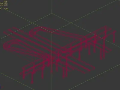 City Road - Overpass 02 3D model
