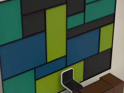 Office furniture 3D model