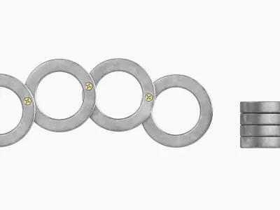 Metal knuckle foldable  3D model