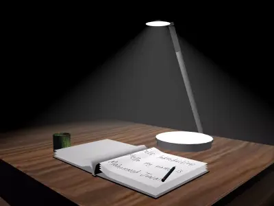 table light Low-poly 3D model